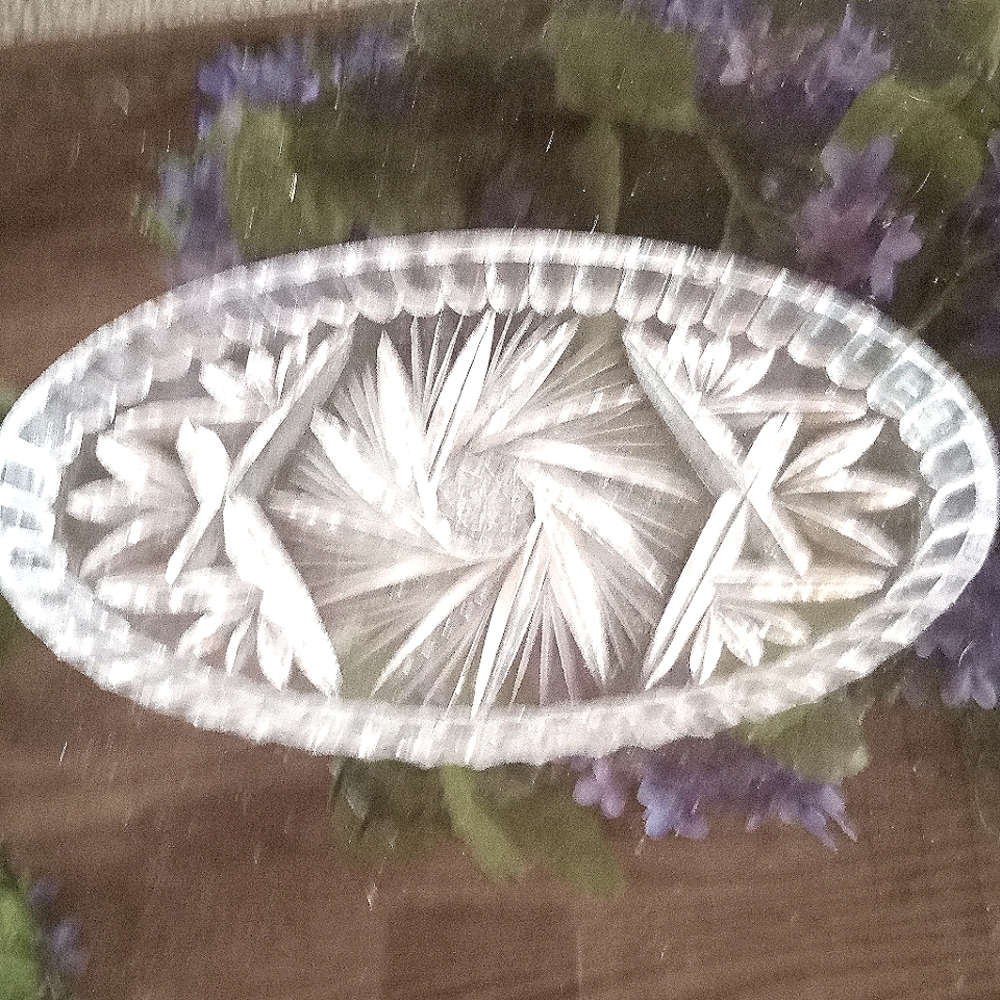 3 beautiful Crystal serving dishes